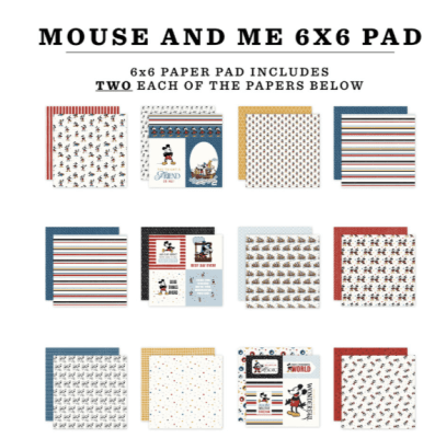 Echo Park 6x6 Paper Pad - Mouse And Me