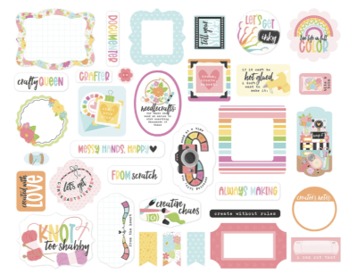 Echo Park Ephemera - Craft Room