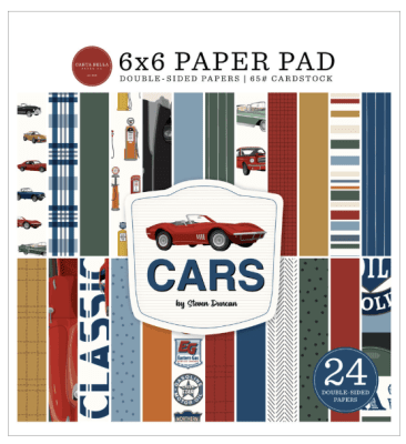 Carta Bella 6x6 Paper Pad - Cars