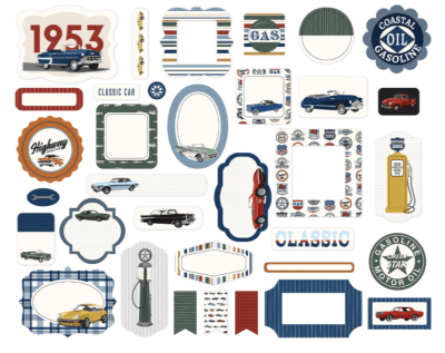 Carta Bella Ephemera - Cars