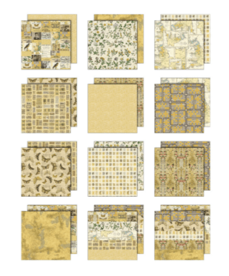 Tim Holtz Idea Ology Paper pack 8x8 - Yellow