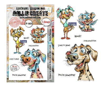 Aall And Create A6 Stamp Set Pun & Paws - You are Pawsome 