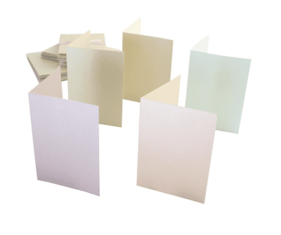 Kort & kuvert A6 Pastell Pearlescent
