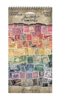 Tim Holtz Sticker Book Postmarked 