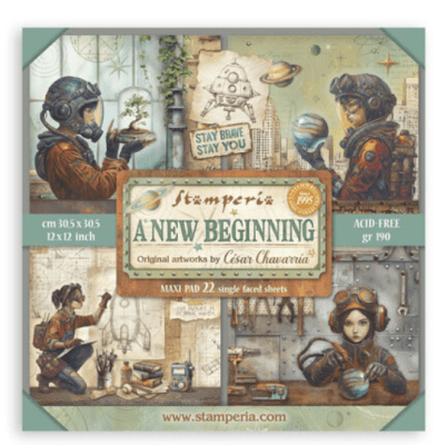 Stamperia 12x12 Paper Pack - A New Beginning