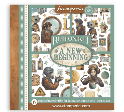 Stamperia 6x6 Rub On Kit - A new Beginning