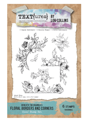 TEXT(ures) Clear Stamp Set - Beneath the Brambles Floral Borders and Corners