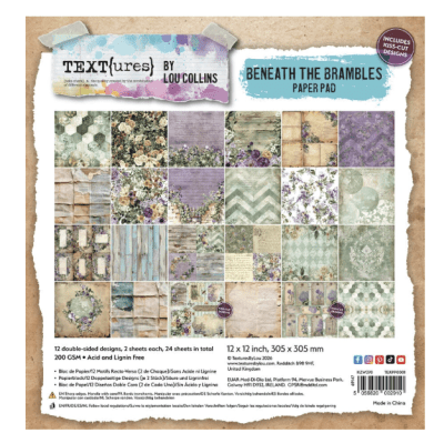 TEXT(ures) 12x12 Paper Pad - Beneath the Brambles 