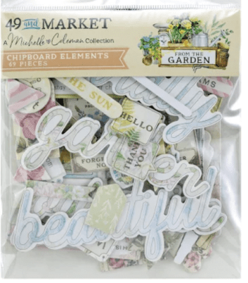 49 and Market Chipboard Set - From the Garden