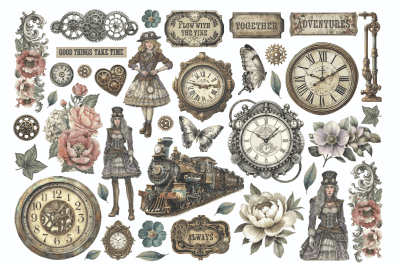 Stamperia Ephemera - Gardens of Time