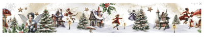 Studio Light Transparent Stickers on Roll - Fairy Winter