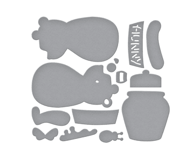 Spellbinders Dies - Stitched Classic Pooh