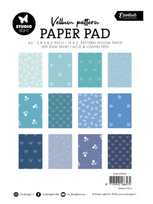 Studio Light Vellum paper pad - Spring Blue