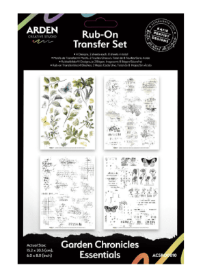 Arden Creative Studio Rub-On Essential - Garden Chronicles by Katie Pertiet