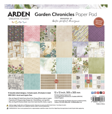 Arden Creative Studio 12x12 Paper Pad - Garden Chronicles by Katie Pertiet