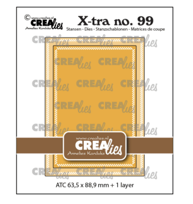 Crelies X-tra Dies - ATC with Little Diagonal Stripes 