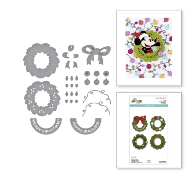 Spellbinders Dies - Classic Mouse Holiday Wreath