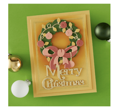 Spellbinders Dies - Classic Mouse Holiday Wreath