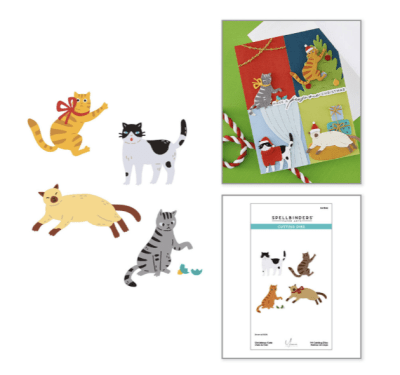Spellbinders Dies - Yana´s Christmas Cats Etched Dies