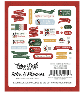 Echo Park Titles & Phrases - Mouse And Me Christmas