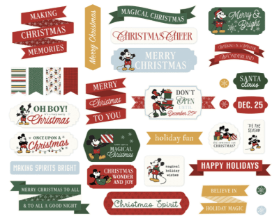 Echo Park Titles & Phrases - Mouse And Me Christmas