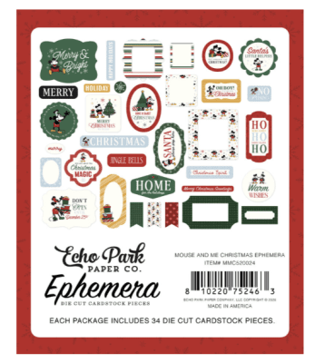 Echo Park Ephemera - Mouse And Me Christmas
