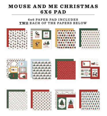 Echo Park 6x6 paper Pad - Mouse And Me Christmas