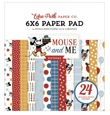 Echo Park 6x6 Paper Pad - Mouse And Me Birthday