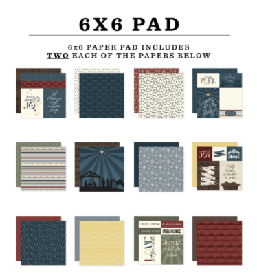 Echo Park 6x6 Paper Pad - Joy To The World
