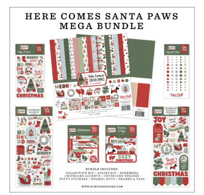 Echo Park Mega Bundle - Here Comes Santa Paws 