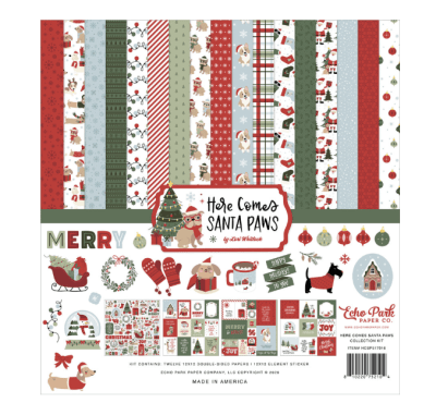 Echo Park Collection Kit - Here Comes Santa Paws