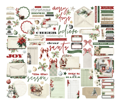 Simple Stories Journal Bits & Pieces - Simple Vintage Old-Fashioned Christmas