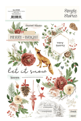 Simple Stories Rub Ons - Vintage Evergreen Memories