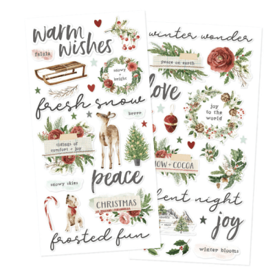 Simple Stories Foam Stickers - Vintage Evergreen Memories