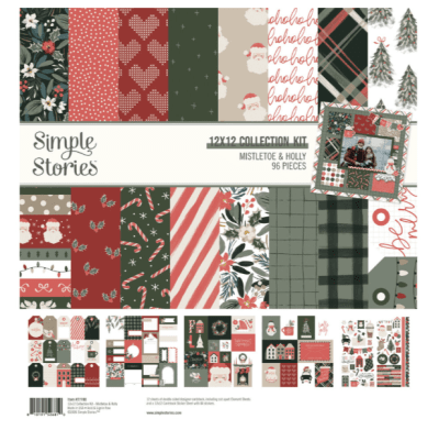 Simple Stories Collectors Essential Kit - Mistletoe & Holly 