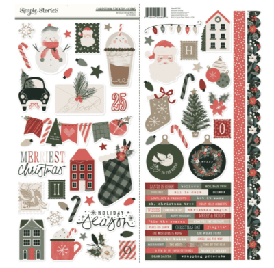 Simple Stories Collectors Essential Kit - Mistletoe & Holly 