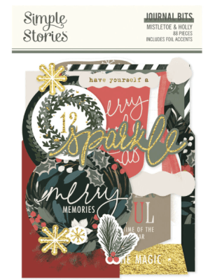 Simple Stories Journal Bits & Pieces - Mistletoe & Holly 