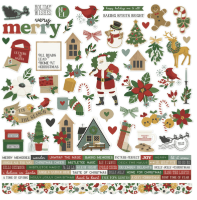 Simple Stories 12x12 Collectors Essential Kit - Hearth & Holiday