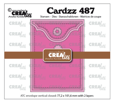 Crealies Dies - ATC Envelope Vertical Panel C 