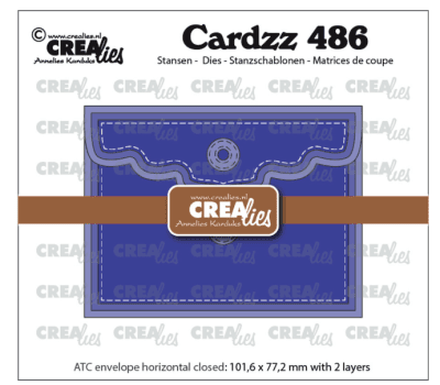 Crealies Dies - ATC Envelope Horizontal Panel A