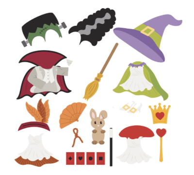 Spellbinders Etched Dies - Classic Mouse Costume Party 