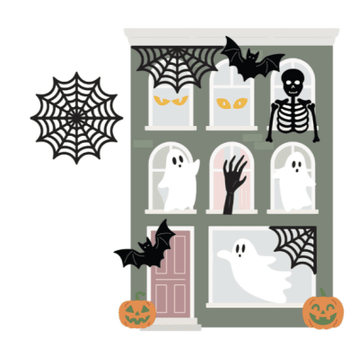 Spellbinders Etched Dies - Halloween City Holiday