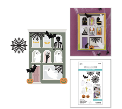 Spellbinders Etched Dies - Halloween City Holiday