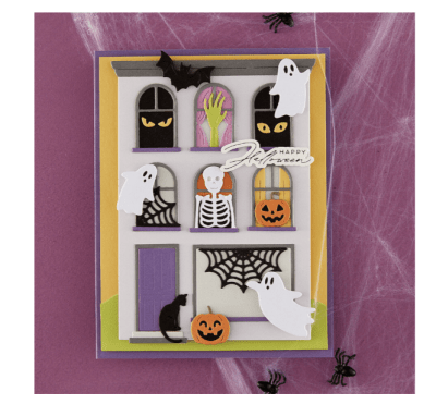 Spellbinders Etched Dies - Halloween City Holiday