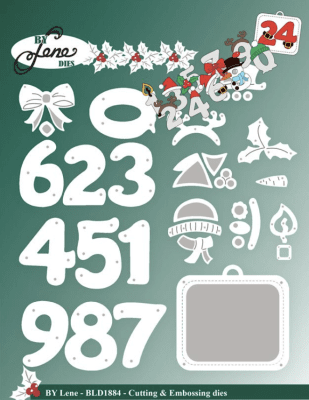 BY Lene Dies - Christmas Numbers