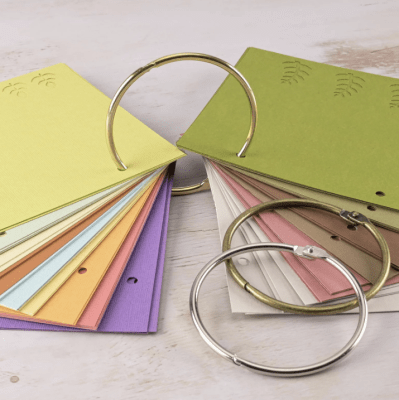 Book Binding Rings 75mm Gold 6pcs