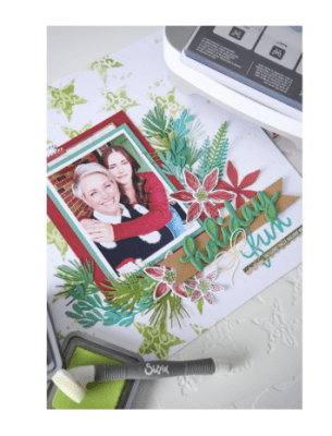 Sizzix Clear Stamp Set & Framelits Dies - Winter Greenery 