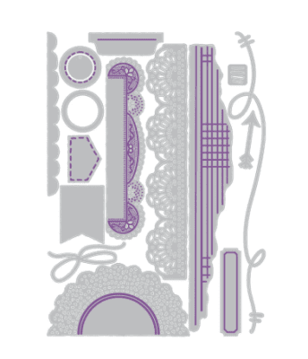 Sizzix Dies - Border Clusters 