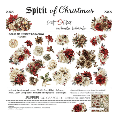 Craft O`Clock Extras Set Flowers - Spirit Of Christmas