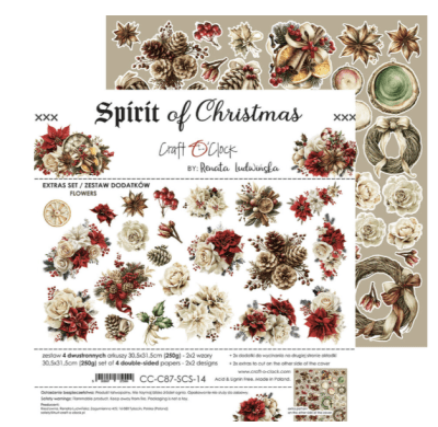 Craft O`Clock Extras Set Flowers - Spirit Of Christmas